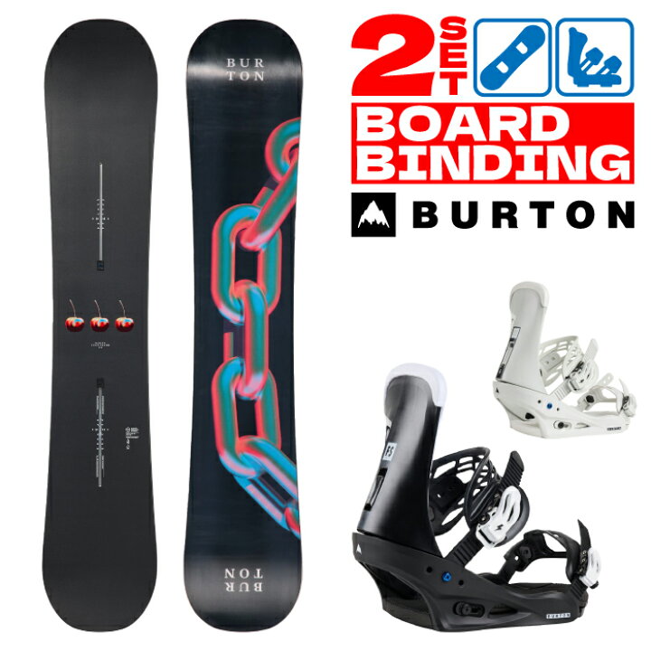楽天市場】スノーボード ビンディング 2点セット 2025-26 BURTON 