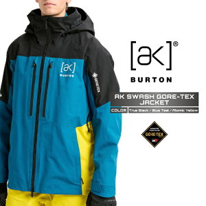 2025-26 BURTON MEN'S AK SWASH GORE-TEX JACKET True Black Blue Teal Atomic Yellow o[g SAebNX Xm[{[h EFA WPbg Y 25-26 {Ki