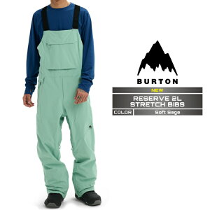 2025-26 BURTON MEN'S RESERVE 2L STRETCH BIBS Soft Sage o[g Xm[{[h EFA rupc Y 25-26 {Ki
