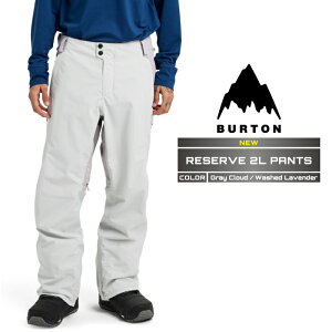 2025-26 BURTON MEN'S RESERVE 2L PANTS Gray Cloud Washed Lavender o[g Xm[{[h EFA pc Y 25-26 {Ki