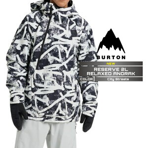 2025-26 BURTON MEN'S RESERVE 2L RELAXED ANORAK City Streets o[g Xm[{[h EFA WPbg Y 25-26 {Ki