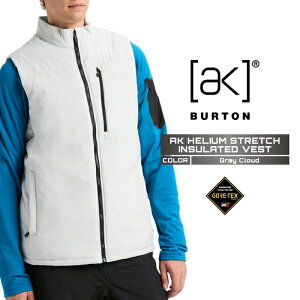 2025-26 BURTON MEN'S AK HELIUM STRETCH INSULATED VEST Gray Cloud o[g Xm[{[h EFA Y 25-26 {Ki