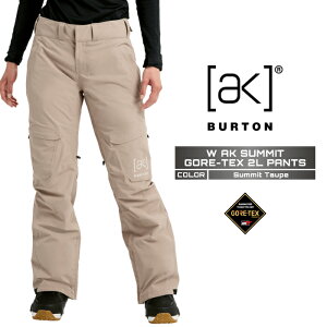 2025-26 BURTON WOMEN'S AK SUMMIT GORE-TEX 2L PANTS Summit Taupe バートン ゴアテックス スノーボード ウェア パンツ レディース 25-26 日本正規品