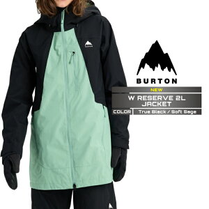 2025-26 BURTON WOMEN'S RESERVE 2L JACKET True Black Soft Sage o[g Xm[{[h EFA WPbg fB[X 25-26 {Ki
