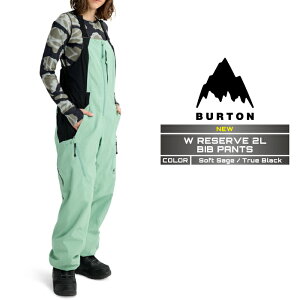 ySi|Cg10{IvGg[2020:00`2701:59z2025-26 BURTON WOMEN'S RESERVE 2L BIB PANTS Soft Sage True Black o[g Xm[{[h EFA rupc fB[X 25-26 {Ki