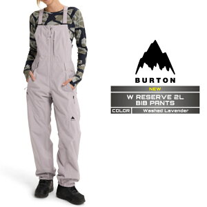 2025-26 BURTON WOMEN'S RESERVE 2L BIB PANTS Washed Lavender o[g Xm[{[h EFA rupc fB[X 25-26 {Ki