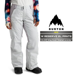 2025-26 BURTON WOMEN'S RESERVE 2L PANTS Gray Cloud Washed Lavender o[g Xm[{[h EFA pc fB[X 25-26 {Ki