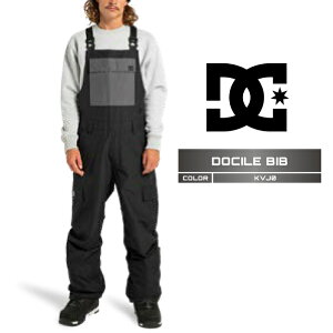 2025-26 DC DOCILE BIB KVJ0 ディーシー スノーボード ウェア ビブパンツ メンズ 25-26 日本正規品