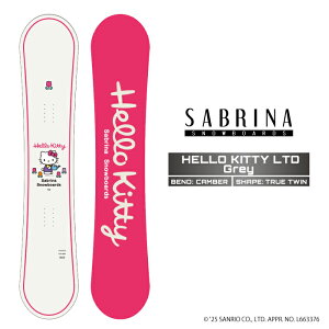 2025-26 SABRINA HELLO KITTY LTD Gray �T�u���i �n���[�L�e�B ���~�e�b�h �X�m�[�{�[�h �� ���f�B�[�X 25-26 ���{���K�i