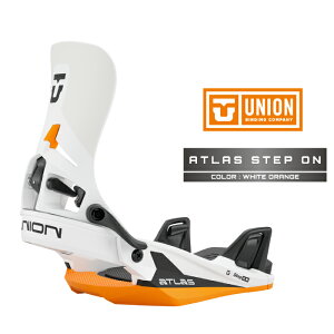 2025-26 UNION ATLAS STEP ON White Orange ���j�I�� �A�g���X �X�e�b�v�I�� �X�m�[�{�[�h �r���f�B���O �o�C���f�B���O �����Y ���{���K�i 25-26