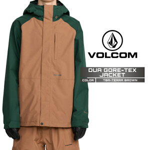 2025-26 VOLCOM DUA GORE-TEX JACKET Terra Brown ボルコム スノーボード ウェア ジャケット ゴアテックス メンズ 25-26 日本正規品