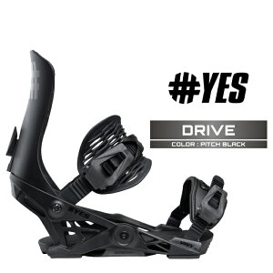 2025-26 YES DRIVE Pitch Black イエス ドライブ スノーボード ビンディング バインディング メンズ 日本正規品 25-26