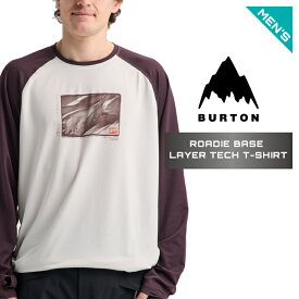 2026-27 BURTON ROADIE BASE LAYER TECH T-SHIRT Stout White Bear Hug Brown バートン スノーボード インナー Tシャツ メンズ 26-27 日本正規品