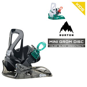 2026-27 BURTON MINI GROM DISC Black / Green Multi �o�[�g�� �~�j �O���� �f�B�X�N �X�m�[�{�[�h �r���f�B���O �o�C���f�B���O �L�b�Y ���[�X ���ǂ� 26-27 ���{���K�i