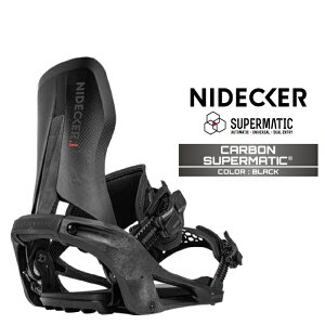2026-27 NIDECKER CARBON SUPERMATIC Black �i�C�f�b�J�[ �J�[�{�� �X�[�p�[�}�e�B�b�N �X�m�[�{�[�h �r���f�B���O �o�C���f�B���O �����Y ���f�B�[�X 26-27 ���{���K�i