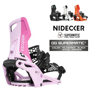 2026-27 NIDECKER OG SUPERMATIC Black / White / Milkshake / Paprika �i�C�f�b�J�[ �I�[�W�[ �X�[�p�[�}�e�B�b�N �X�m�[�{�[�h �r���f�B���O �o�C���f�B���O �����Y ���f�B�[�X 26-27 ���{���K�i