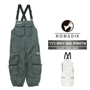 2026-27 NOMADIK 777 RAY BIB PANTS Beige / Khaki �m�}�f�B�b�N �X���[�Z�u�� �p���c �X�m�[�{�[�h �E�F�A �����Y ���f�B�[�X 26-27 ���{���K�i