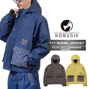 2026-27 NOMADIK 777 RONIN JACKET Mustard / Navy / Herringbone �m�}�f�B�b�N �X���[�Z�u�� �W���P�b�g �X�m�[�{�[�h �E�F�A �����Y ���f�B�[�X 26-27 ���{���K�i