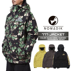 2026-27 NOMADIK 777 JACKET Mustard / Herringbone / Bk Camo / Black �m�}�f�B�b�N �X���[�Z�u�� �W���P�b�g �X�m�[�{�[�h �E�F�A �����Y ���f�B�[�X 26-27 ���{���K�i
