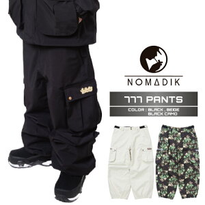 2026-27 NOMADIK 777 PANTS Beige / Black / Bk Camo �m�}�f�B�b�N �X���[�Z�u�� �p���c �X�m�[�{�[�h �E�F�A �����Y ���f�B�[�X 26-27 ���{���K�i