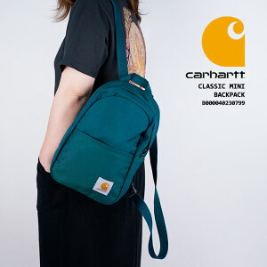�J�[�n�[�g �o�b�O CARHARTT CLASSIC MINI BACKPACK Tidal �^�C�_�� �O���[�� �� �N���V�b�N�~�j�o�b�N�p�b�N �~�j�o�b�O �����b�N�T�b�N �X���[���T�C�Y �����b�N �ʋ� �ʊw PC���[ �J�o�� �� �o�b�O ��