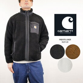 カーハート ダブリューアイピー フリースジャケット CARHARTT WIP work in progress PRENTIS LINER I025120 Wax Wall Tawny Leather Black プレンティス ライナー ジップ ストリート ワーク ヨーロッパ メンズ 男性