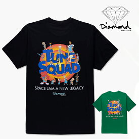 Diamond Supply THE NEW LEGACY TEE D21DMPA305 Black Green ダイアモンドサプライ ショートスリーブ 半袖 Tシャツ Diamond X Space Jam コラボ