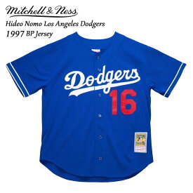 ミッチェルアンドネス ロサンゼルス ドジャース 野茂英雄 1997 フロントボタン ジャージー Mitchell & Ness MLB Authentic Hideo Nomo Los Angeles Dodgers 1997 BP Jersey