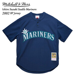 ~b`FAhlX VAg }i[Y C`[ 2002 W[W[ Mitchell & Ness MLB Authentic Ichiro Suzuki Seattle Mariners 2002 BP Jersey