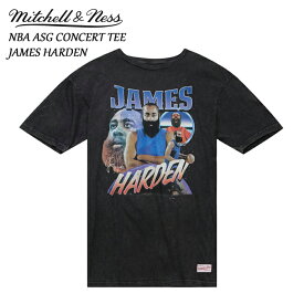 ミッチェルアンドネス Mitchell & Ness NBA ASG Concert Tee Players Association James Harden オールスターゲーム コンサート Tシャツ ジェームス ハーデン 半袖 バスケットボール 黒 ブラック