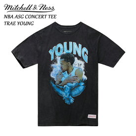 ミッチェルアンドネス Mitchell & Ness NBA ASG Concert Tee Players Association Trae Young オールスターゲーム コンサート Tシャツ トレイ・ヤング 半袖 バスケットボール 黒 ブラック