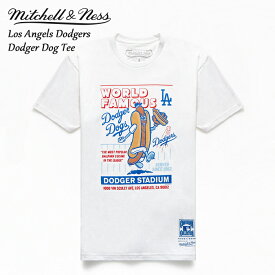 ミッチェルアンドネス Mitchell & Ness Los Angels Dodgers DOG TEE ロサンゼルス ドジャース Tシャツ 半袖 メジャーリーグベースボール MLB ホワイト 白