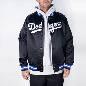 MITCHELL & NESS MLB LIGHT WEIGHT SATIN JACKET VINTAGE LOGO LOS ANGELS DODGERS Black ~b`FAhlX TeWPbg ubN T[X hW[X W[[O 싅