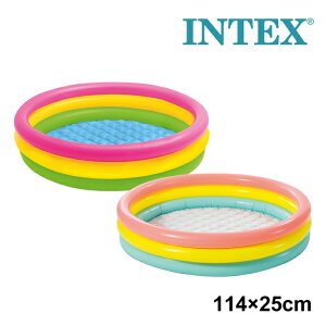�C���e�b�N�X INTEX �T���Z�b�g�O���[�v�[�� 114cm U-57412 �r�j�[���v�[�� �ƒ�p�v�[��