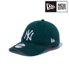 ニューエラ NEW ERA 9TWENTY MLB Chain Stitch チェーンステッチ ニューヨーク・ヤンキース ダークグリーン 56.8 - 60.6cm クロスストラップ キャップ 帽子 日本正規品