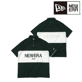 ニューエラ NEW ERA 半袖 オーバーサイズド ポロシャツ Panel Logo NEW ERA 1920 ブラック 13516810 日本正規品