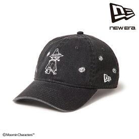日本正規品 帽子 キャップ ニューエラ NEW ERA 9TWENTY Moomin Flower スナフキン イタリアンウォッシュ ブラック 15154847