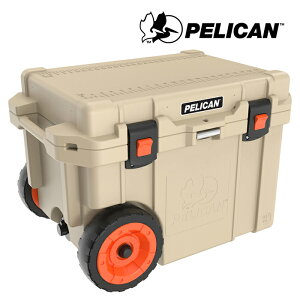 PELICAN 45QW ELITE �L���X�^�[�t�� COOLER 45QW-2-TAN Tan �y���J�� �N�[���[�{�b�N�X �n�[�h�N�[���[ �^�� 42.6L �A�E�g�h�A �L�����v