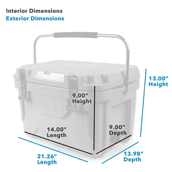 楽天市場】TITAN DEEP FREEZE 20Q PREMIUM ICE CHEST 5-99203-02-09 
