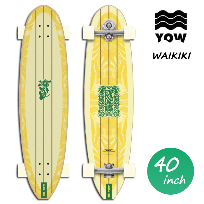 ノーズライ サーフスケート Waikiki 40 Classic Series Yow Surfskate