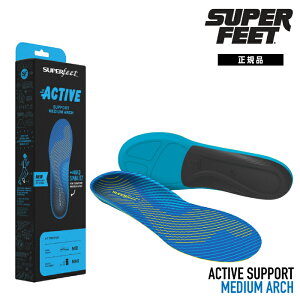 SUPERFEET ACTIVE SUPPORT MEDIUM ARCH Blue X[p[tB[g ANeBuT|[g C\[ jO EH[LO XL[ Xm[{[h oR ~ 25-26 {Ki