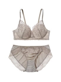 【SALE／20%OFF】【ノンワイヤー/選べるデザイン】丸胸メイクフラワーレースノンワイヤーブラセット PEACH JOHN ピーチ・ジョン インナー・ルームウェア ブラ＆ショーツセット グレー ピンク ベージュ レッド ネイビー【RBA_E】【先行予約】*[Rakuten Fashion]