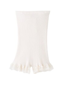 【腹巻き付きで冷え対策に!】オーガニックコットンハイウエストオーバーパンツ PEACH JOHN ピーチ・ジョン インナー・ルームウェア その他のインナー・ルームウェア ピンク ホワイト ブラウン ブラック[Rakuten Fashion]