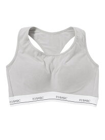 【SALE／17%OFF】【Tシャツブラ感覚で活用できる】コットンミックスロゴノンワイヤーレーサーバック PEACH JOHN ピーチ・ジョン インナー・ルームウェア ブラジャー グレー ブラック ピンク ブルー【RBA_E】[Rakuten Fashion]