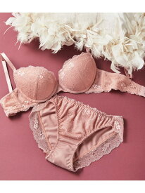 【ブラ&ショーツセット】なちゅこれシンプルレースブラセット PEACH JOHN ピーチ・ジョン インナー・ルームウェア ブラ＆ショーツセット ピンク ブラック ベージュ【先行予約】*[Rakuten Fashion]