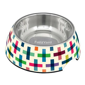 犬 猫 小動物 ペット用 食器 皿 おしゃれ かわいい 二層構造 ステンレス メラミン滑り止め FuzzYard ファズヤード フードボウル ジェンガ