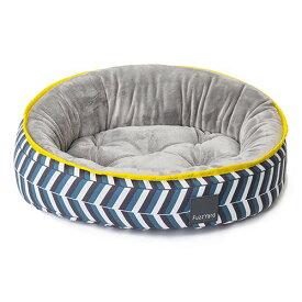 犬 猫 ペット用 ベッド ノンアレルゲン加工 洗濯機OK 安心素材 オーバルタイプ FuzzYard ファズヤード リバーシブルベッド ヘリンボーン