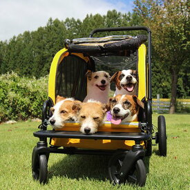 犬 お出かけ ペット キャリー 4輪カート バギー スムーズ走行 オープンタイプ エアタイヤ 台車 大型犬 Air Buggy for Dog エアバギー CARRIAGE キャリッジ