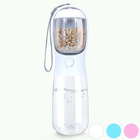 犬 夏 散歩 お出かけ 水分補給 給水 給水器 ボトル 折りたたみ式 トリーツケース 携帯 活性炭フィルター 安心ロック機能 シリコンパッキン 食品グレード素材 ストラップ Petifam ペティファーム ポータブルトリーツ＆ウォーターボトル 全3色・2サイズ