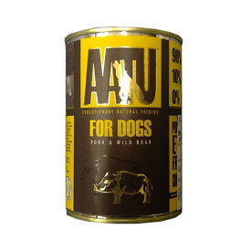 犬 ペット 餌ドッグフード グルテンフリー 手作り 豚肉 猪肉 遺伝子組換原料不使用 AATU アートゥー ポーク＆ワイルドボア（ドッグ ウェットフード 総合栄養食）400g